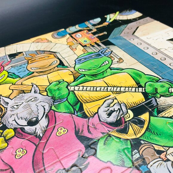 1990 Teenage Mutant Ninja Turtles Original 100 piece Jigsaw Puzzle -COMPLETE - Picture 5 of 11